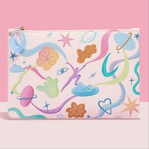 🦋 3 for $10 ~ IPSY Glam Bag September 2024 Design Pink Abstract Space Moon Star